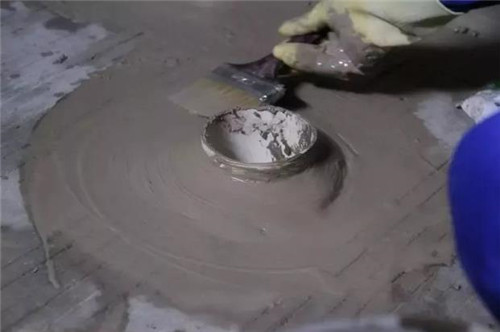 地漏防水施工中